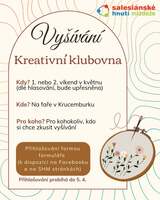 Kreativní klubovna vyšívání 2026 Kreativní klubovna vyšívání 2026