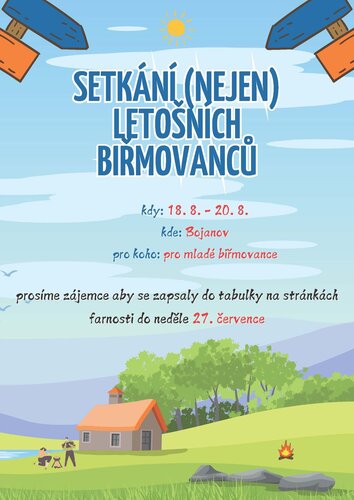 setkání biřmovanců - plakátek